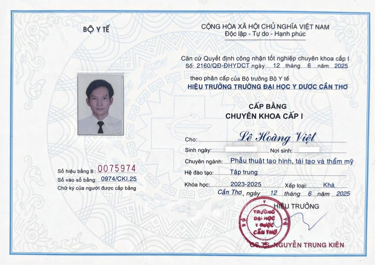 Bằng Chuyên khoa cấp 1